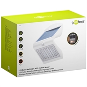 Goobay LED solcellevegglampe med bevegelsessensor - 4W - Hvit