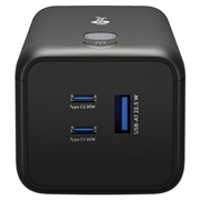 Goobay bærbar strømbank 20000mAh - 65W - svart