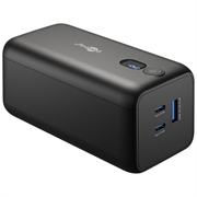 Goobay bærbar strømbank 20000mAh - 65W - svart