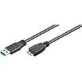 Goobay Micro USB-B-kabel - USB 3.0 - 0,5 m - Svart