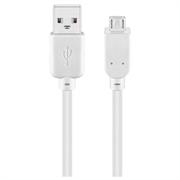 Goobay Micro USB-kabel - 1m - Hvit