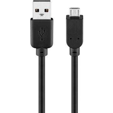 Goobay Micro USB-kabel - 5 m - svart