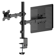 Goobay skjermholder med bærbar-arm - skjermer på 17-27", bærbare datamaskiner på 10-15.6"