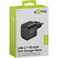 Goobay Nano 45W USB-C PD GaN hurtiglader - svart