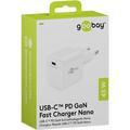 Goobay Nano 45W USB-C PD GaN hurtiglader - hvit
