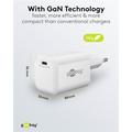 Goobay Nano 65W USB-C PD GaN hurtiglader - hvit