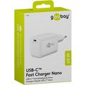 Goobay Nano 65W USB-C PD GaN hurtiglader - hvit
