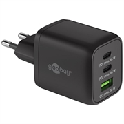 Goobay Nano 65W USB-C PD GaN hurtiglader med flere porter