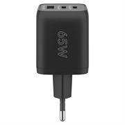 Goobay Nano 65W USB-C PD GaN hurtiglader med flere porter