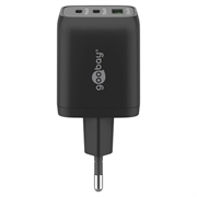 Goobay Nano 65W USB-C PD GaN hurtiglader med flere porter