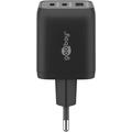 Goobay Nano 65W USB-C PD GaN hurtiglader med flere porter