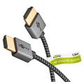 Goobay Plus Slim høyhastighets HDMI-kabel med Ethernet - 1m
