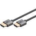 Goobay Plus Slim høyhastighets HDMI-kabel med Ethernet - 1m
