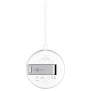 Goobay Qi2.2 25W magnetisk trådløs lader med stativ - hvit