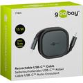 Goobay uttrekkbar USB-C-kabel - 1m, 15W