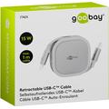Goobay uttrekkbar USB-C-kabel - 1m, 15W