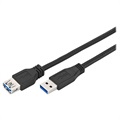 Goobay SuperSpeed USB 3.0 Forlengelseskabel - 1.8m - Svart