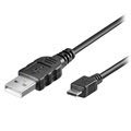 Goobay USB 2.0 / MicroUSB Kabel - Svart