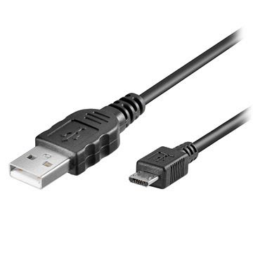 Goobay USB 2.0 / MicroUSB Kabel - Svart