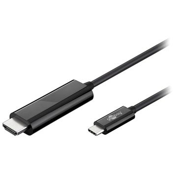 Goobay USB 3.1 Type-C / HDMI Kabel - 1.8m - Svart