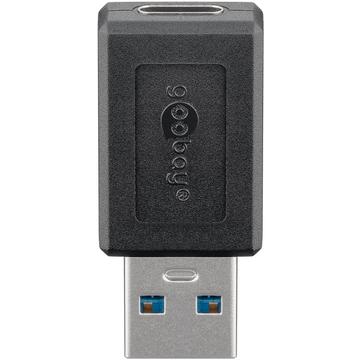 Goobay USB-C-adapter - USB-C hunn/USB-A hann - svart