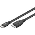 Goobay USB-C-kabel - USB-C/Micro USB 3.0 - 0,6 m - Svart