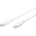 Goobay USB-C silikonkabel - 1.5m, 60W - hvit