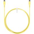 Goobay USB-C silikonkabel - 1.5m, 60W - gul