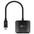 Goobay USB-C til DisplayPort/HDMI Adapter - Svart