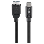 Goobay USB-C til Micro-B-kabel - 1m - svart
