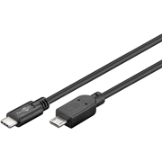 Goobay USB-C til Micro-USB OTG-kabel - 0.6m - svart