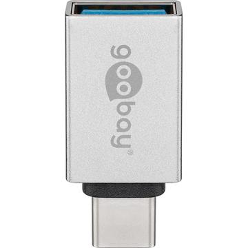 Goobay USB-C til USB-A hunnadapter - Sølv