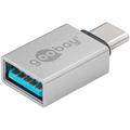 Goobay USB-C til USB-A hunnadapter - Sølv