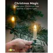 Goobay Trådløse LED-juletrærlys - 20 stk. - Varm hvit