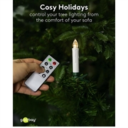 Goobay Trådløse LED-juletrærlys - 20 stk. - Varm hvit