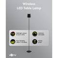 Goobay trådløs LED-gulvlampe XL 122cm - RGBW, 220lm, IP44, oppladbar - svart