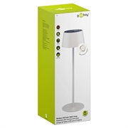 Goobay trådløs LED-solcellelampe - hvit