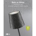 Goobay trådløs LED-bordlampe RGBW med berøringsstyring - 38cm - svart