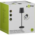 Goobay trådløs LED-bordlampe RGBW med berøringsstyring - 38cm - svart