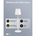 Goobay trådløs LED-bordlampe RGBW med berøringsstyring - 38cm - hvit