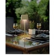 Goobay trådløs LED-bordlampe - størrelse S - beige