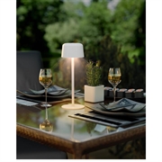 Goobay trådløs LED-bordlampe - størrelse S - hvit