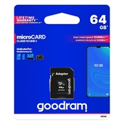 GoodRam MicroSDHC minnekort M1AA-0640R12 - Klasse 10 - 64GB