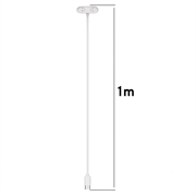 Google Fitbit Air USB-C magnetisk ladekabel - 1m - hvit
