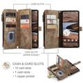 Google Pixel 10 Pro XL Caseme C30 Multifunksjonell Lommebok-deksel - Brun