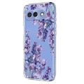 Google Pixel 10a TPU-deksel med blomstermønster - Blåregn