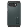 Google Pixel 10a Spigen Tough Armor Mag-deksel - Avgrunnsgrønn