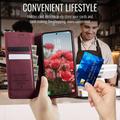 Google Pixel 11/11 Pro Caseme 033 Lommebok-etui med kalvestruktur og RFID-blokkering - rød