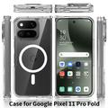 Google Pixel 11 Pro Fold Hybrid-deksel - MagSafe-kompatibel - Gjennomsiktig