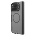 Google Pixel 11 Pro Fold Nillkin Super Frosted Shield Prop Hybrid-deksel - Gjennomsiktig svart